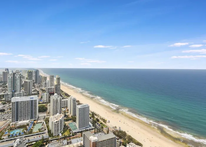 49Th Floor Apartment With Ocean And Skyline Views Sitting Above The Hilton Hotel